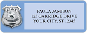 Support Our Police Address Labels
