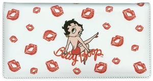 Betty Boop Escapades Leather Checkbook Cover