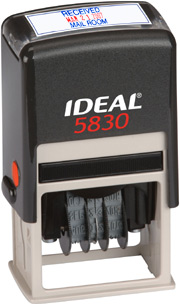 2-Color Self-Inking Date Stamp