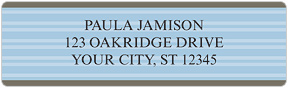 Timeless Stripes Address Labels
