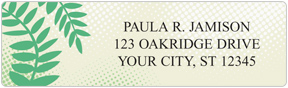 Botanical Address Labels