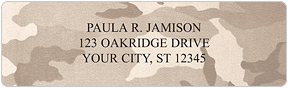 Camo Address Labels