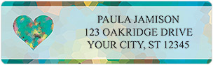 Precious Hearts Address Labels