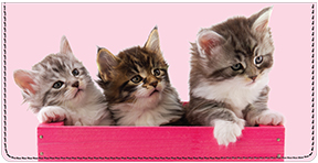 Precious Kittens Checkbook Cover