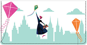 Mary Poppins Returns Checkbook Cover