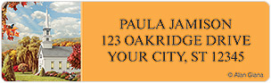 Country Churches Address Labels