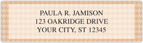 Houndstooth Address Labels