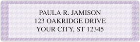 Houndstooth Address Labels