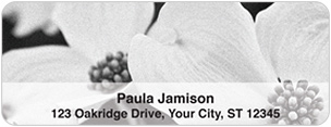 Dramatic Dogwoods Address Labels