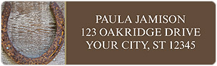 Lucky Horseshoes Address Labels