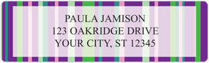 Sassy Stripes Address Labels