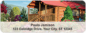 Log Cabins Address Labels