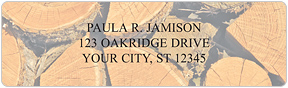 Wood Address Labels