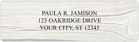 Wood Address Labels