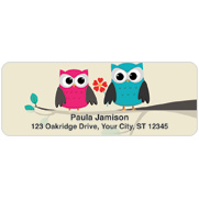 Whimsical Owls Address Labels